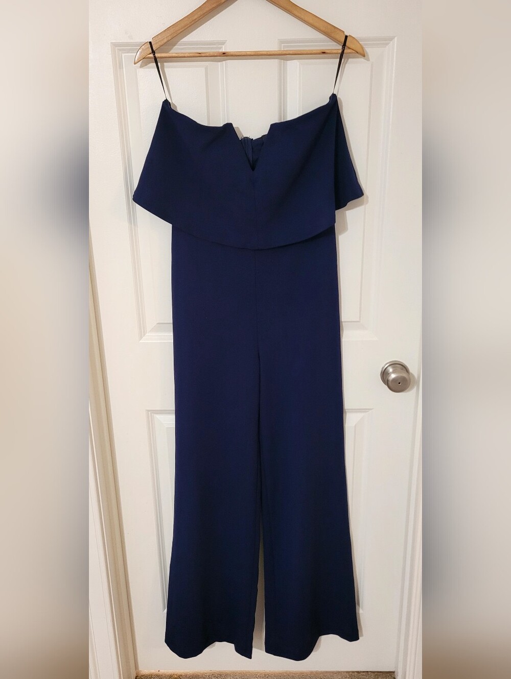 Power of Love Navy Blue Strapless Jumpsuit - Picture 4 of 7